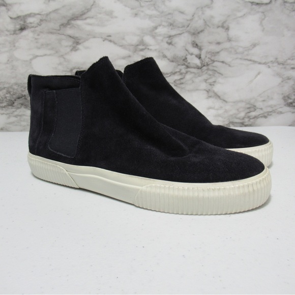 Vince Blue Suede High-Top Sneakers Size 7.5 - Picture 1 of 17